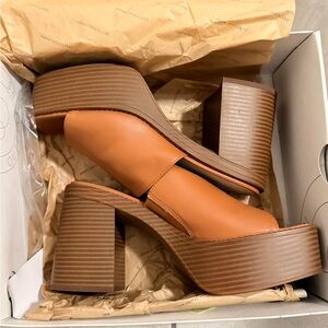 Urban Outfitters Brown Platform Heels